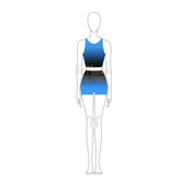 Couture Ombre Tank Crop Top and Shorts
